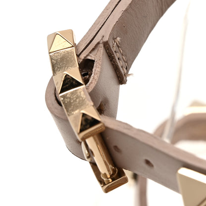 Valentino Garavani Calfskin Rockstud 60mm City Sandals 36.5 Poudre 10 of 11