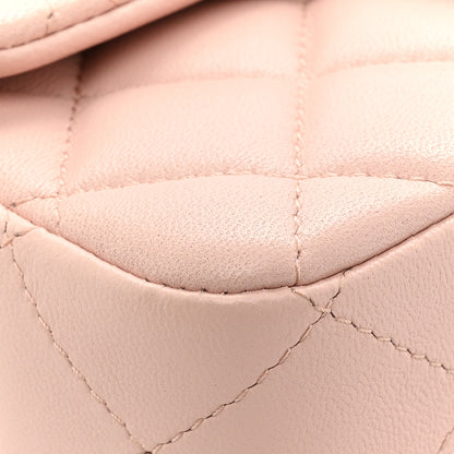 Chanel Lambskin Quilted Mini Square Flap Light Pink 11 of 16