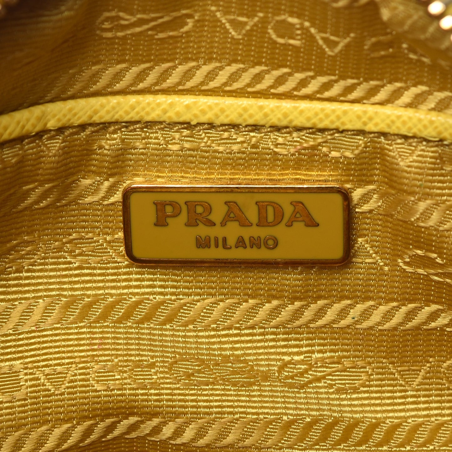 Saffiano Mini Camera Crossbody Bag Ocra