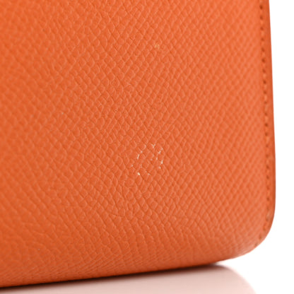 Hermes Epsom Bearn Gusset Wallet Orange 8 of 10