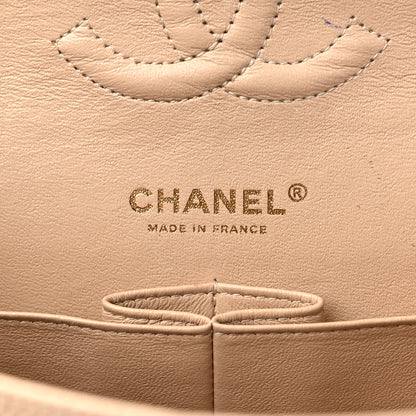 Chanel Caviar Quilted Medium Double Flap Beige 6 of 22