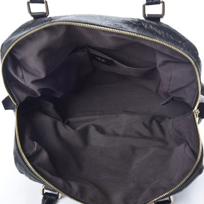 Fendi Crinkled Lambskin Mia Degrade Shopper Black 5 of 17