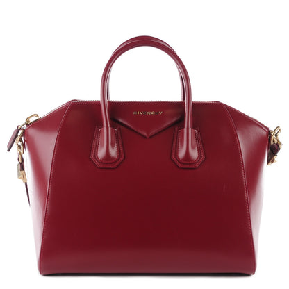 Givenchy Shiny Lord Calfskin Medium Antigona Burgundy 1 of 10