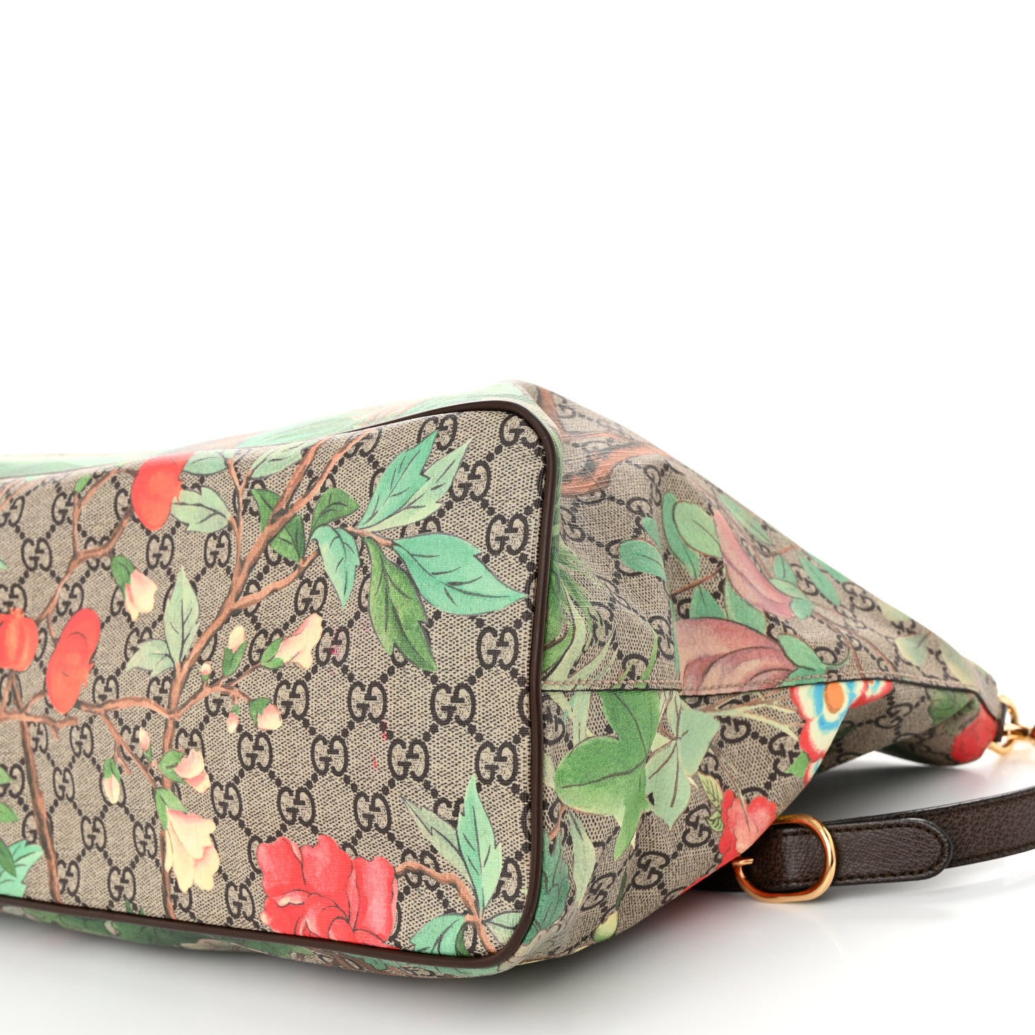 Gucci Soft GG Supreme Monogram Tian Medium Crossbody Tote Beige Multicolor New Acero 10 of 10
