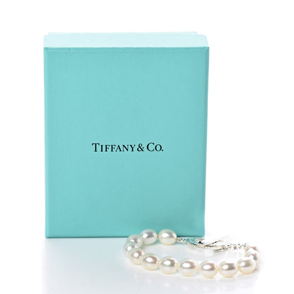 Tiffany Sterling Silver Pearl Toggle Bracelet 5 of 5