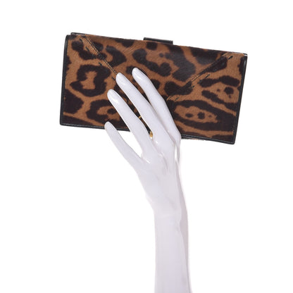 Saint Laurent Pony Hair Leopard Muse Wallet 2 of 8