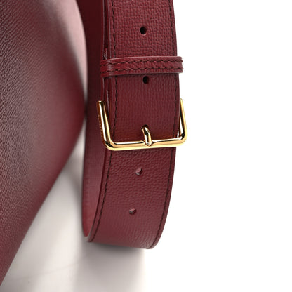Burberry Grainy Calfskin House Check Medium Banner Tote Mahogany Red 11 of 11