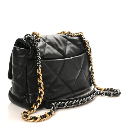 Chanel Lambskin Quilted Large Chanel 19 Flap Black 3 of 10