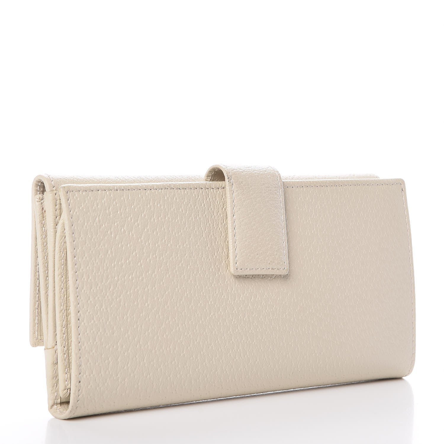 Gucci Calfskin Studded Soho Continental Wallet White 3 of 26