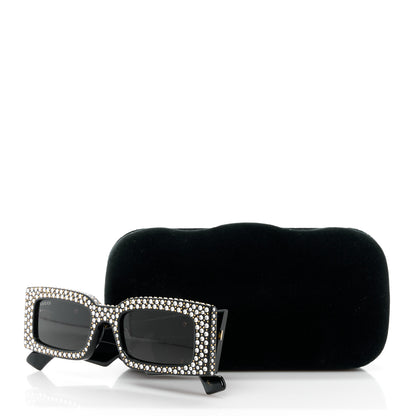 Gucci Acetate Crystal Studded Sunglasses GG1425S Black 9 of 9