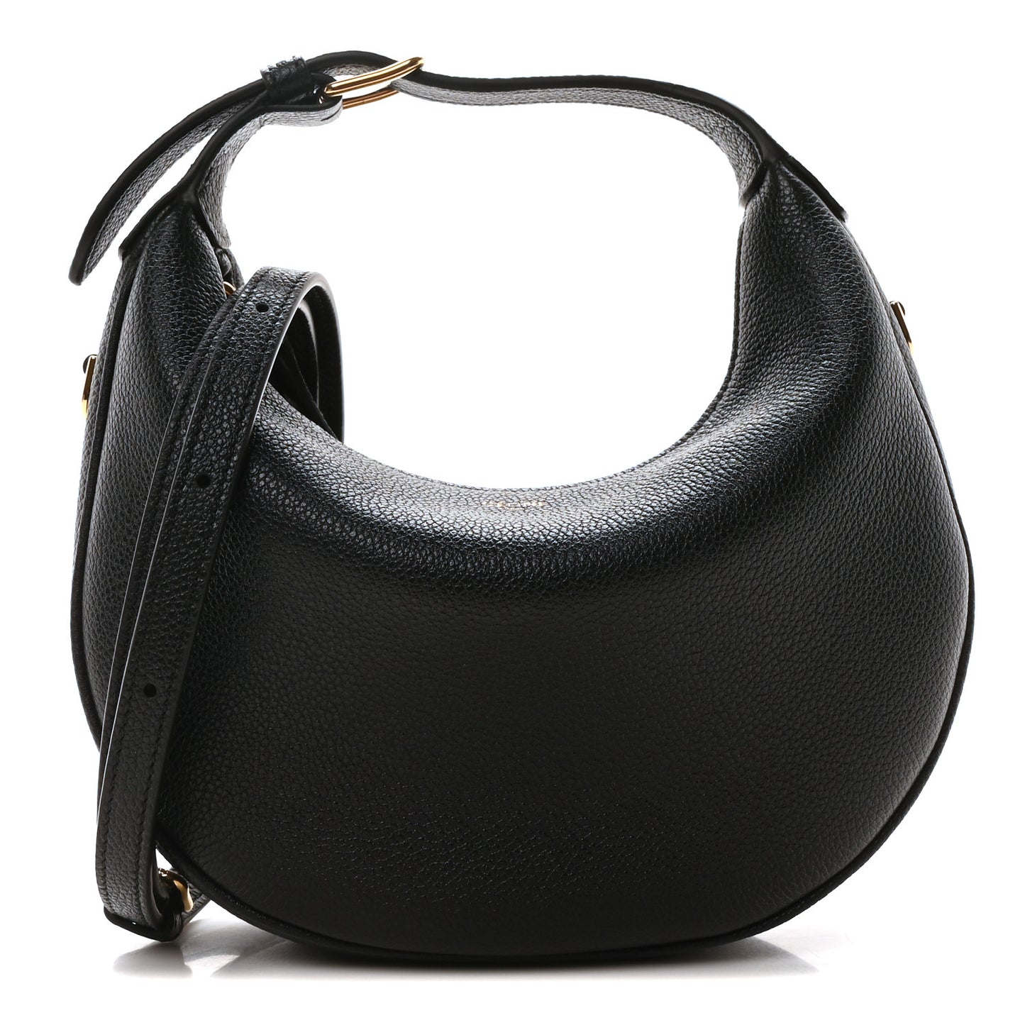 Supple Grained Calfskin Teen Lulu Shoulder Bag Black