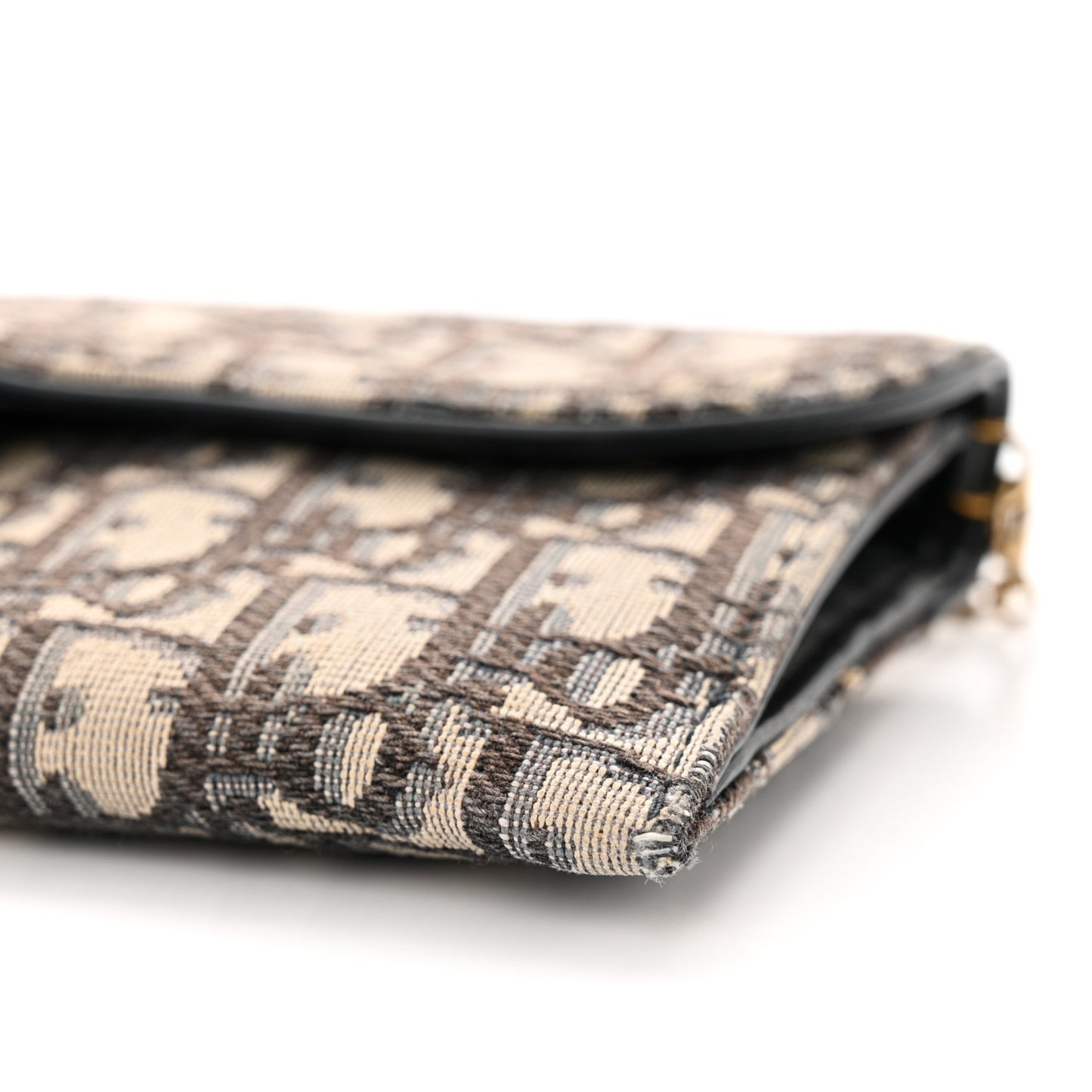 Oblique Saddle Chain Wallet Blue