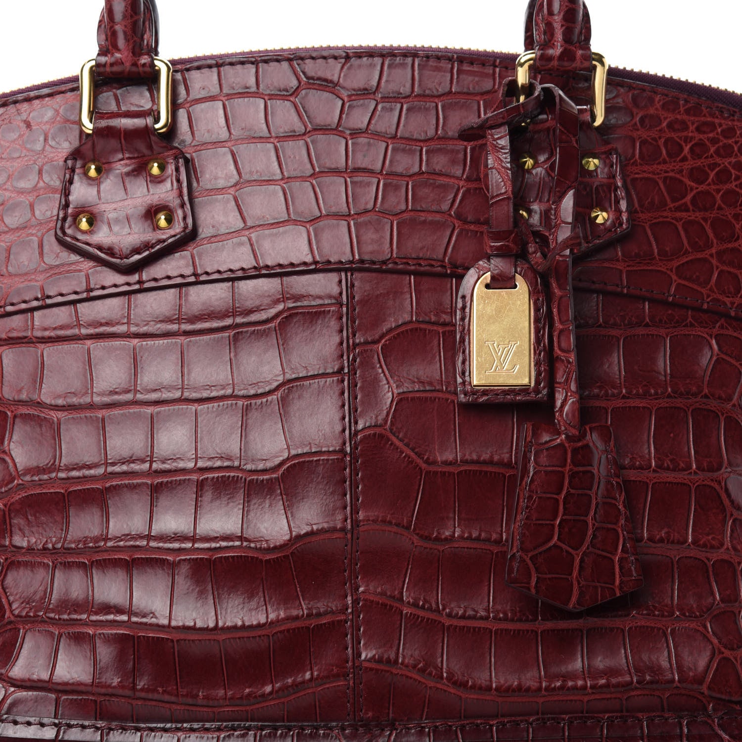 Louis Vuitton Crocodile Lockit PM Red 11 of 11