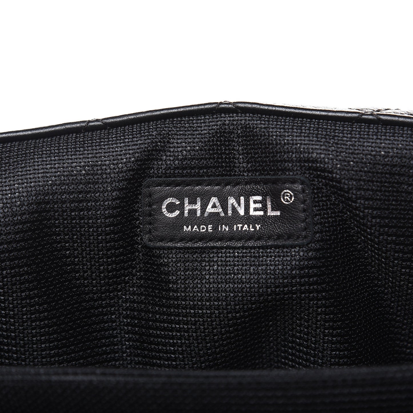 Calfskin Quilted XXL Travel Flap Bag Black