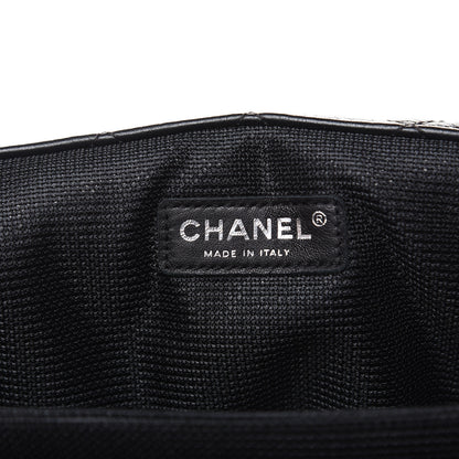 Chanel Calfskin Quilted XXL Travel Flap Bag Black 6 of 9