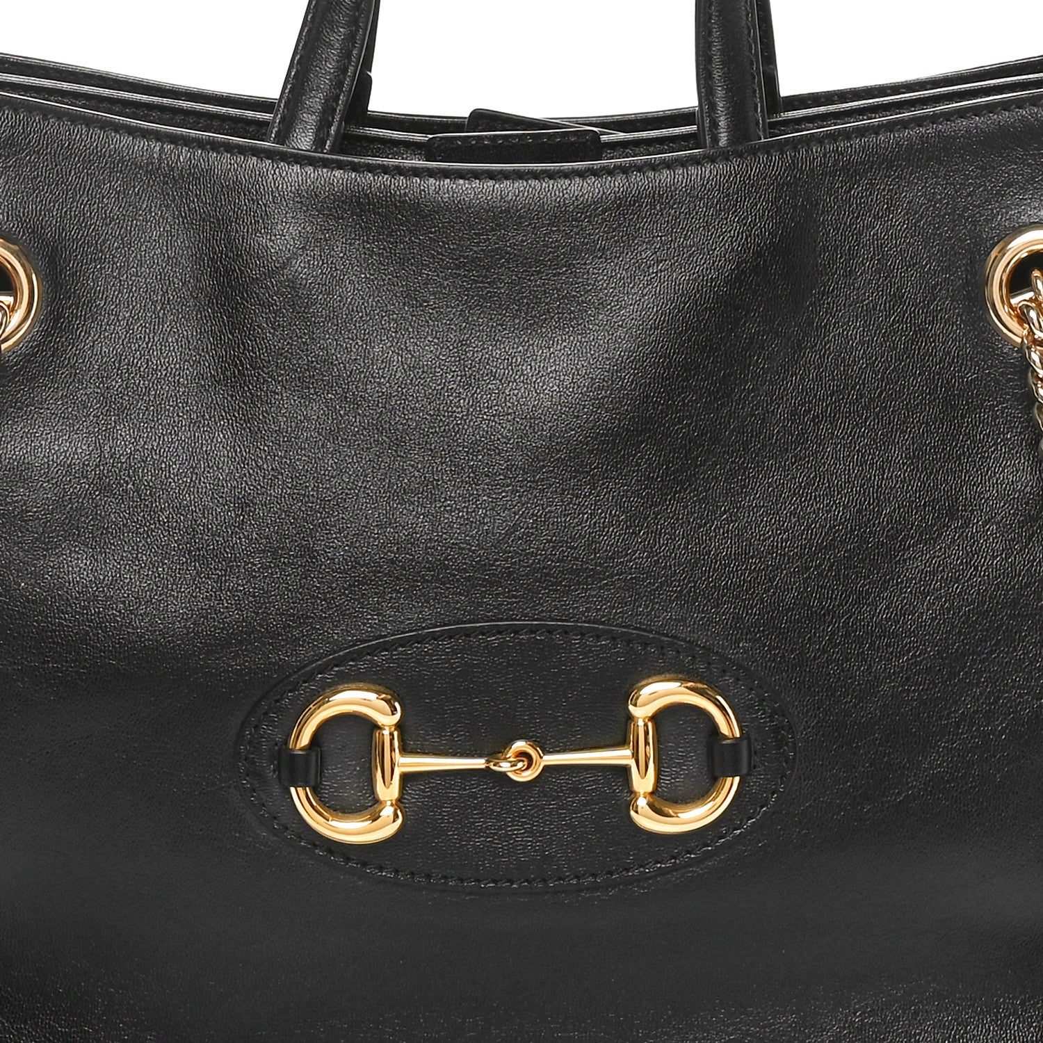Gucci New Sakai Calfskin Lux Medium Horsebit 1955 Tote Bag Black 8 of 10