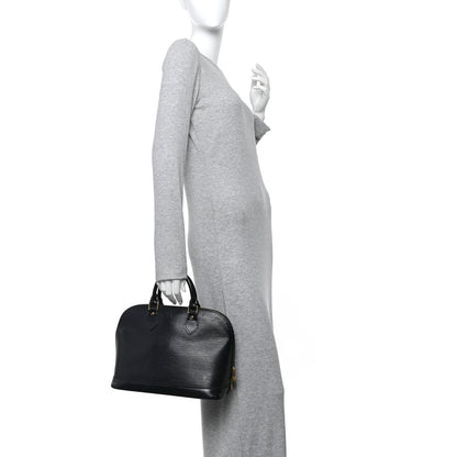 Louis Vuitton Epi Alma PM Black 2 of 12