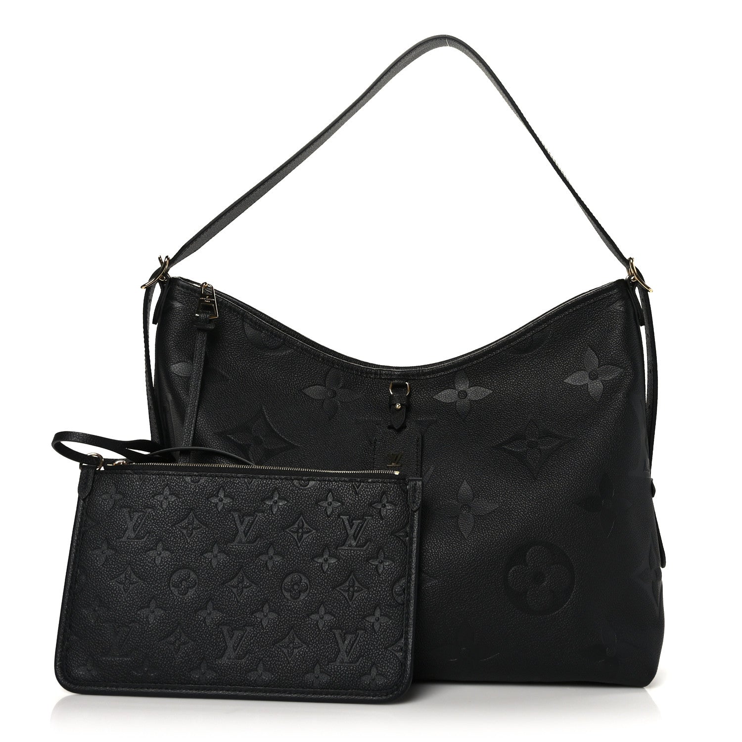 Louis Vuitton Empreinte Monogram Giant CarryAll MM Black 2 of 8