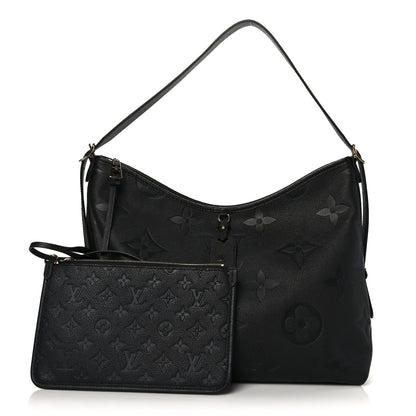 Louis Vuitton Empreinte Monogram Giant CarryAll MM Black 2 of 8