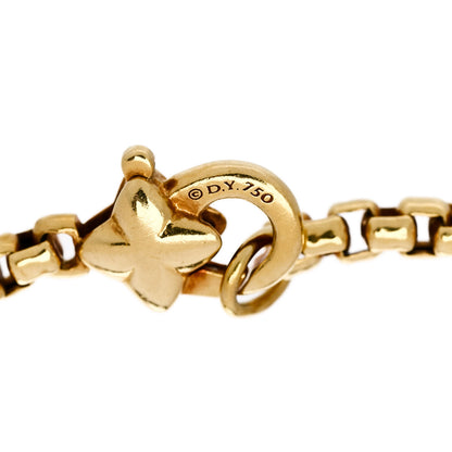 David Yurman 18K Yellow Gold Diamond Petite Pave Metro Bar Bracelet 3 of 3