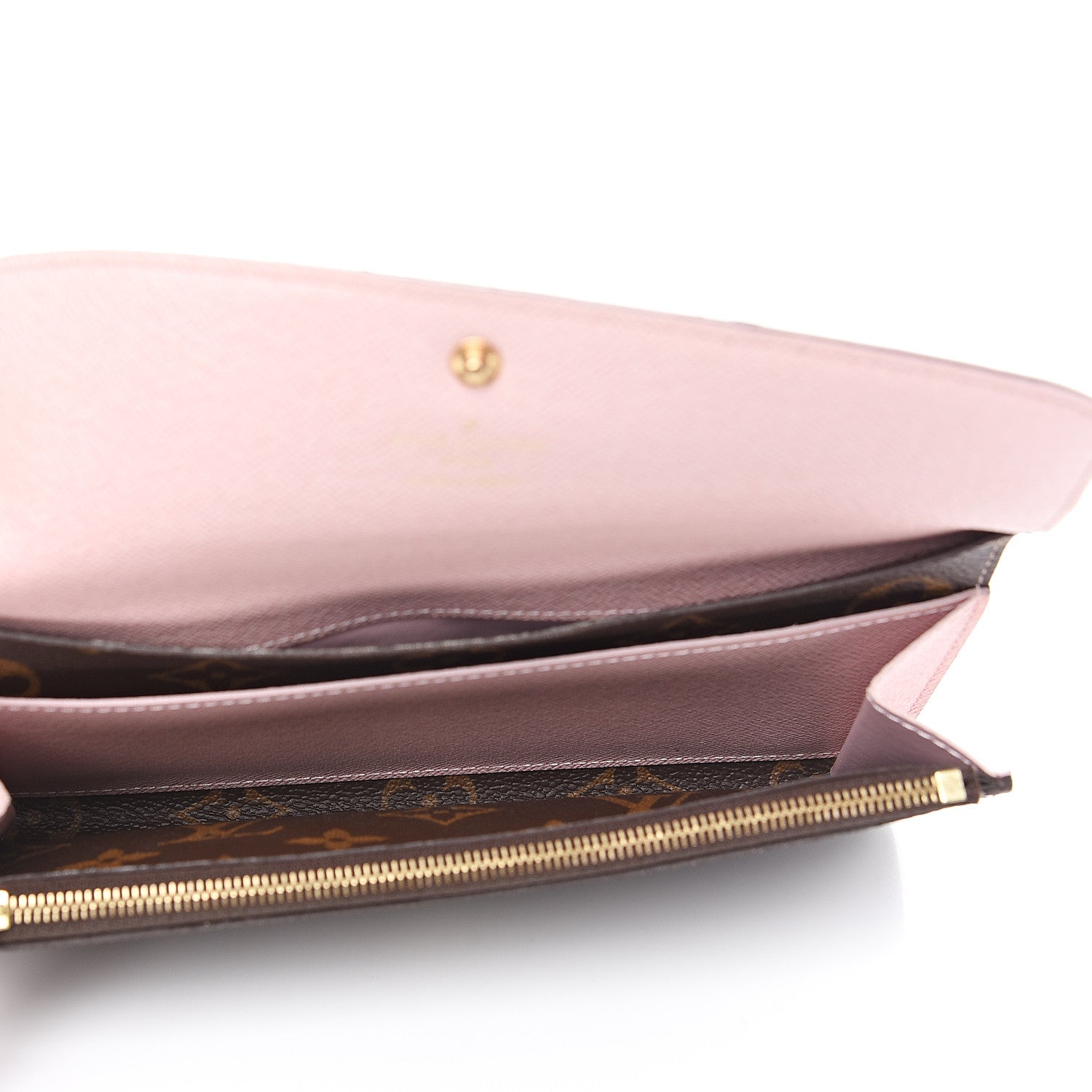 Louis Vuitton Monogram Emilie Wallet Rose Ballerine 4 of 11