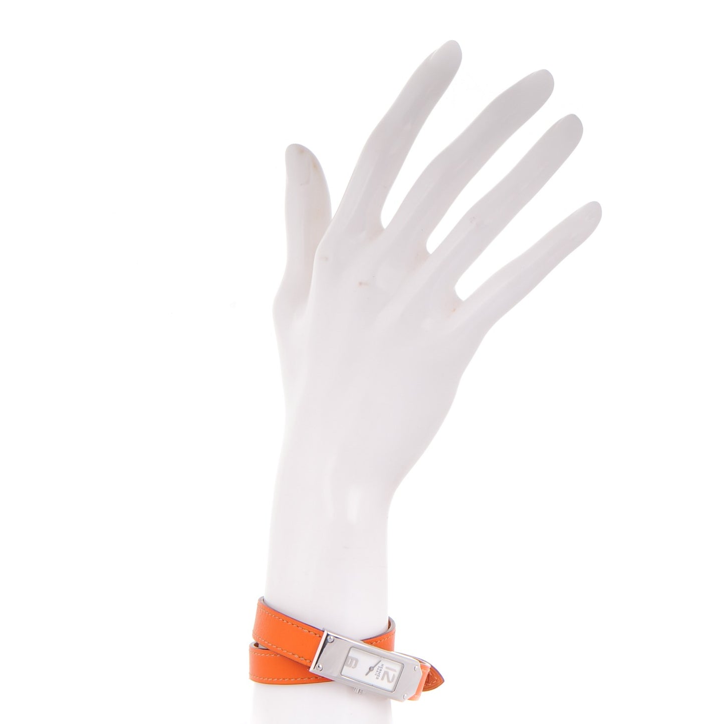 Stainless Steel Swift 15mm Kelly II Double Tour Quartz Watch Orange