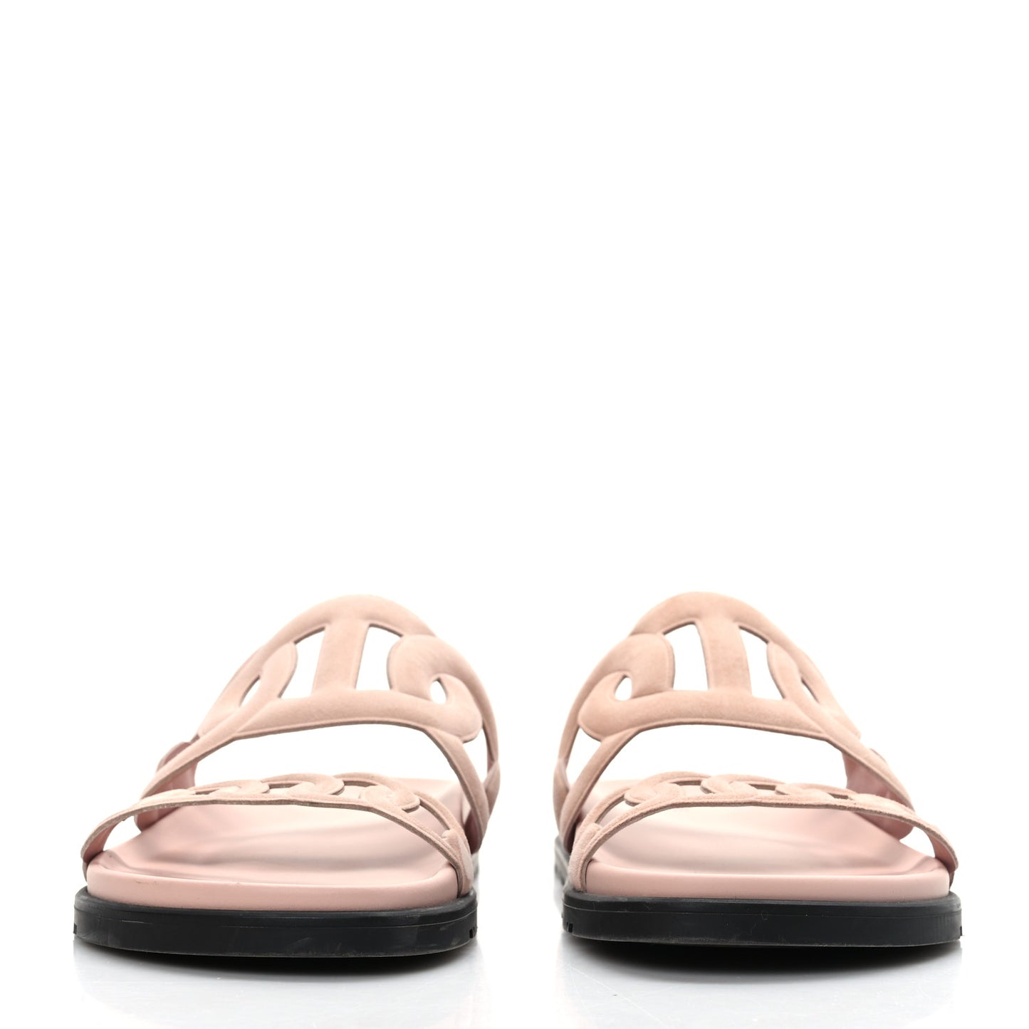 Suede Goatskin Extra Sandals 40 Rose Opaline