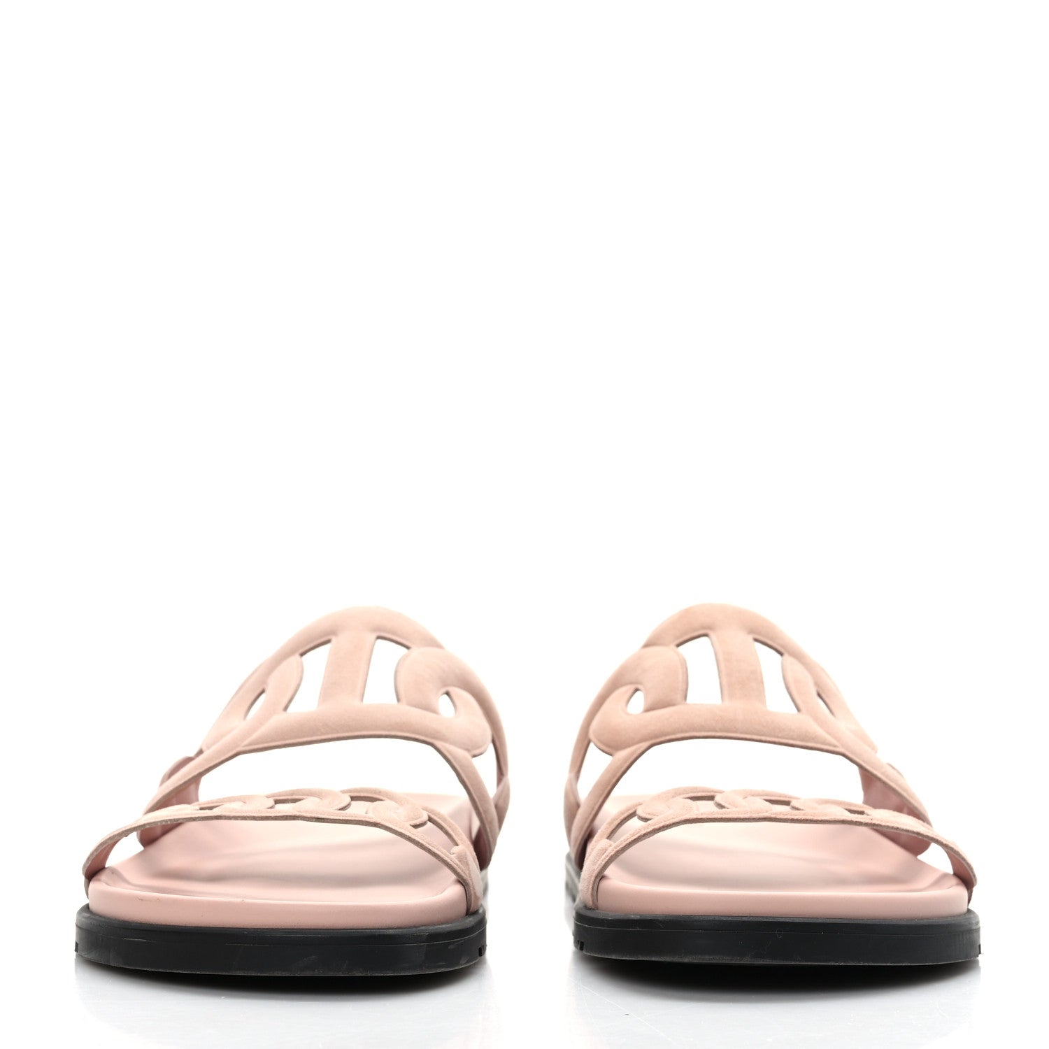 Hermes Suede Goatskin Extra Sandals 40 Rose Opaline 2 of 8