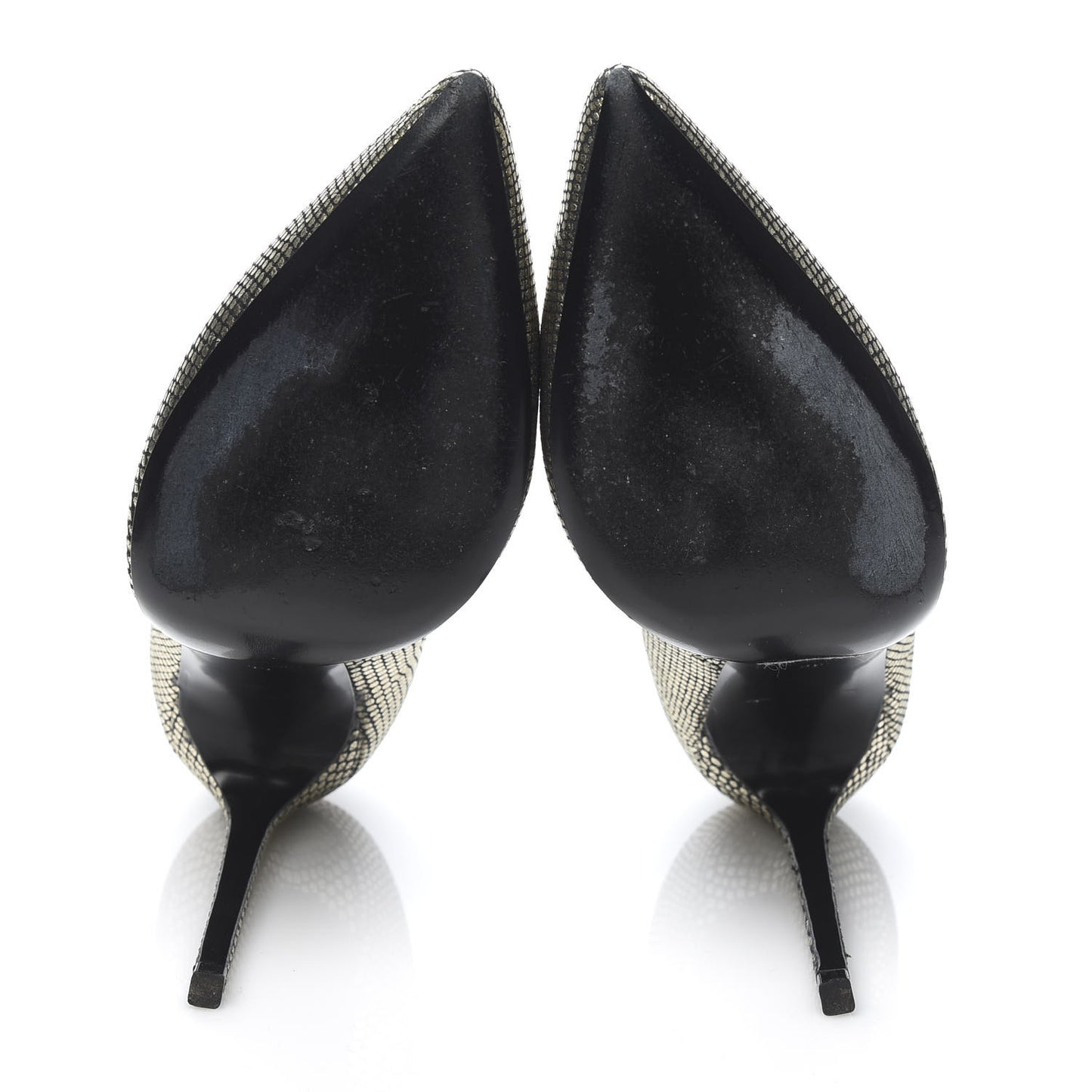 Metallic Calfskin Paris 105 Escarpin Pumps 39 Gold