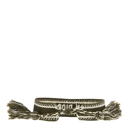 Christian Dior Woven Cotton J'Adior Friendship Bracelet Kaki 3 of 3