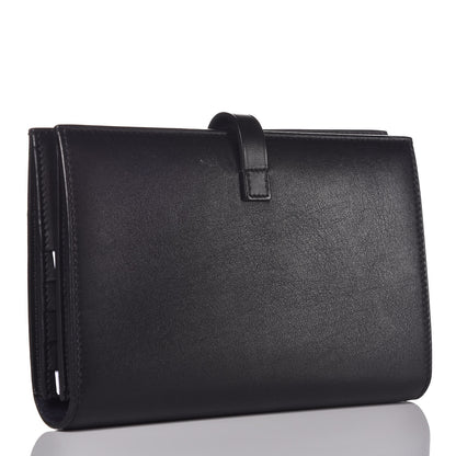 Celine Shiny Smooth Calfskin Large Multifunction V Shape Wallet Navy Black 3 of 9