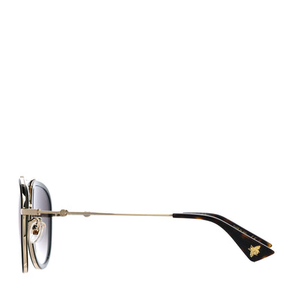 Gucci Web Aviator Sunglasses GG0062S Green Red 2 of 7