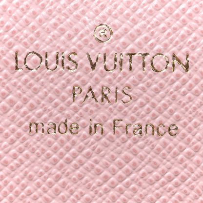 Louis Vuitton Damier Azur Emilie Wallet Rose Ballerine 6 of 7