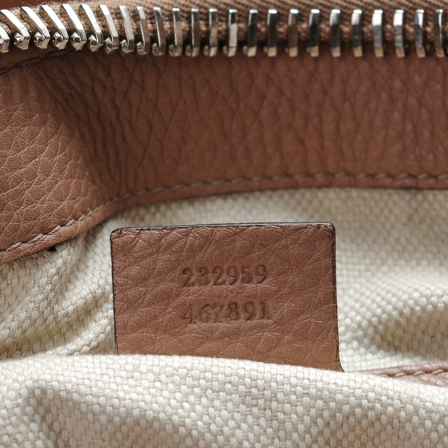Gucci Guccissima Medium Bamboo Bar Tote Nude 7 of 7