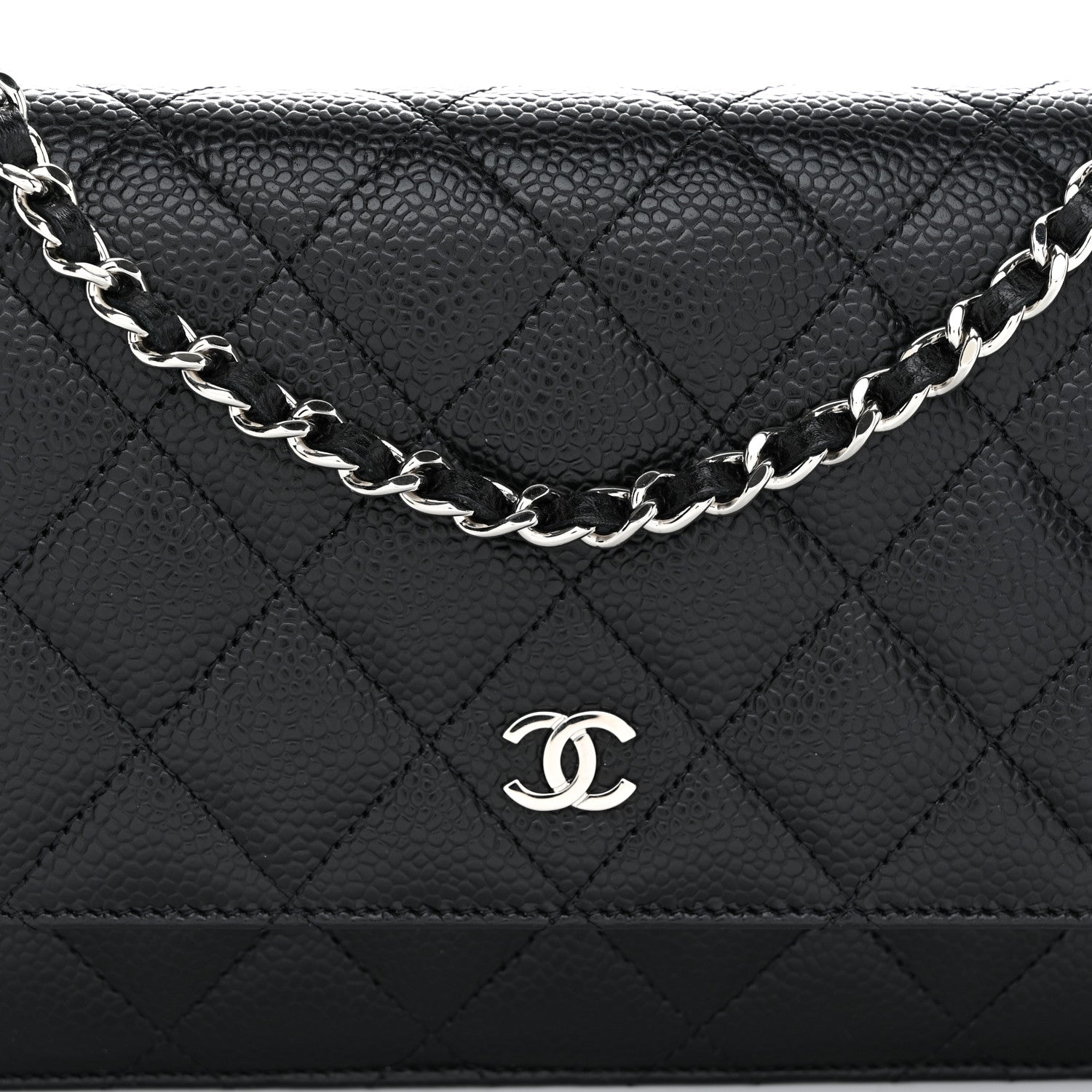 Chanel Caviar Quilted Wallet on Chain WOC Black 9 of 11