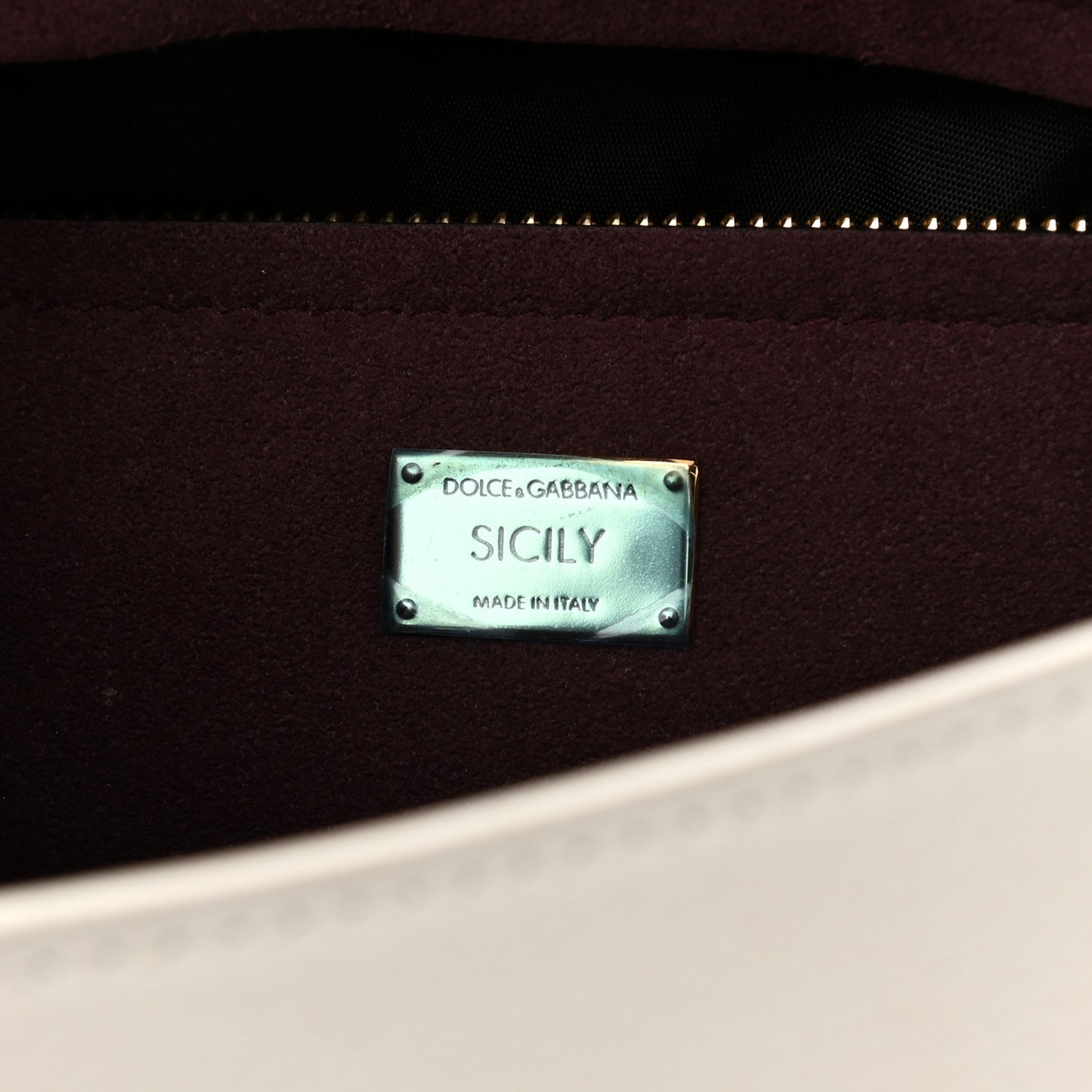 Calfskin Medium Sicily Soft Satchel White