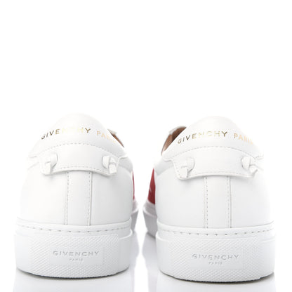 Givenchy Calfskin Band Logo Urban Street Sneakers 39 White Red 7 of 11