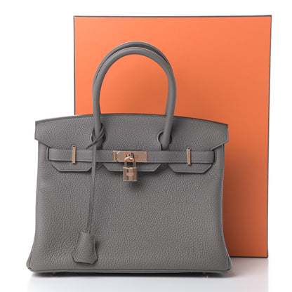 Hermes Togo Birkin 30 Etain 9 of 9
