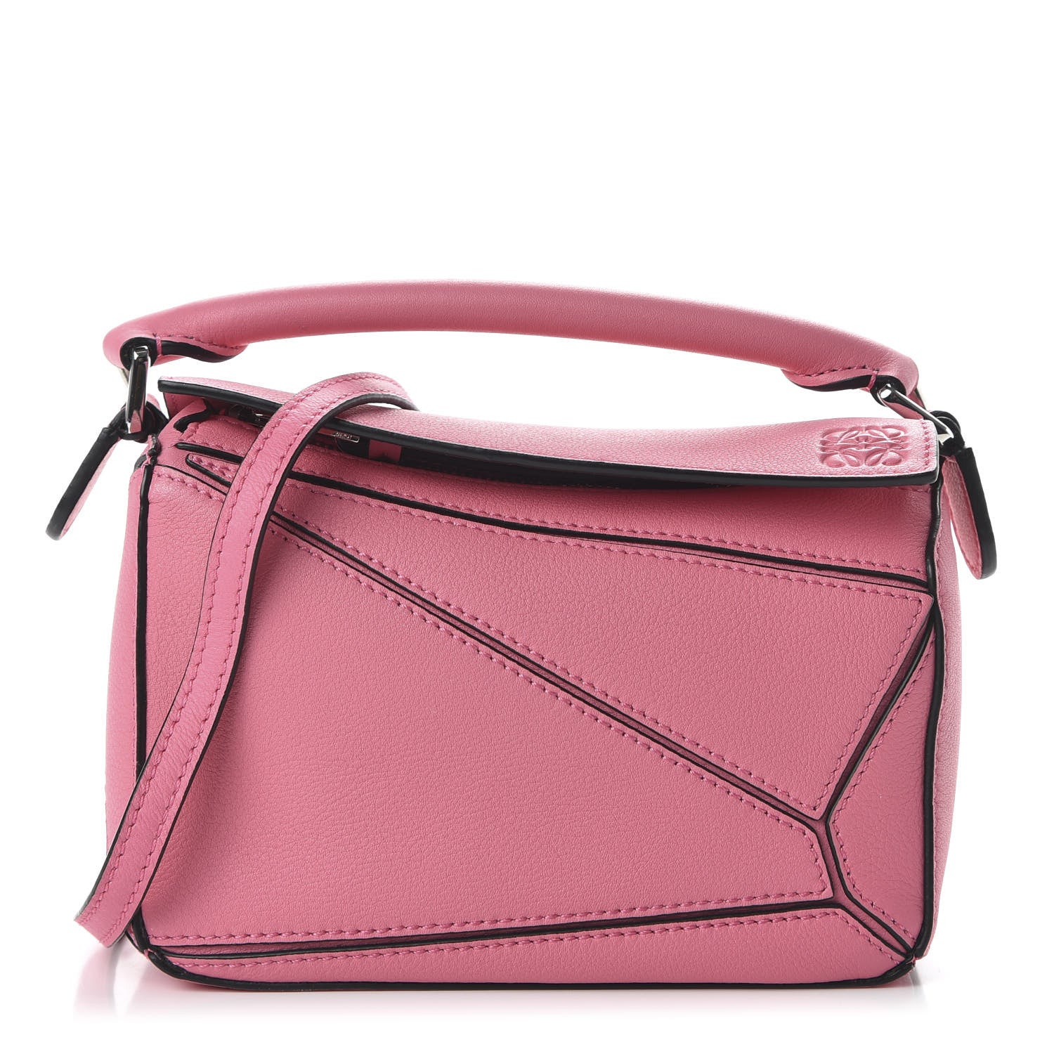 Loewe Calfskin Mini Puzzle Bag Wild Rose 1 of 10
