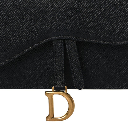 Christian Dior Grained Calfskin Saddle Belt Bag Black 7 of 10