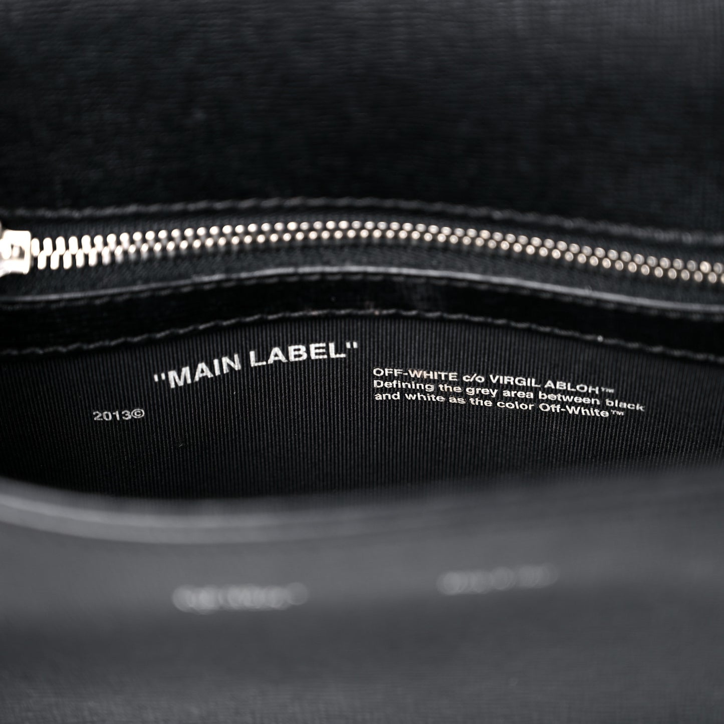 Saffiano For Display Only Binder Clip Shoulder Bag Black