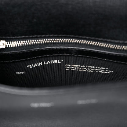 Off-White Saffiano For Display Only Binder Clip Shoulder Bag Black 8 of 21