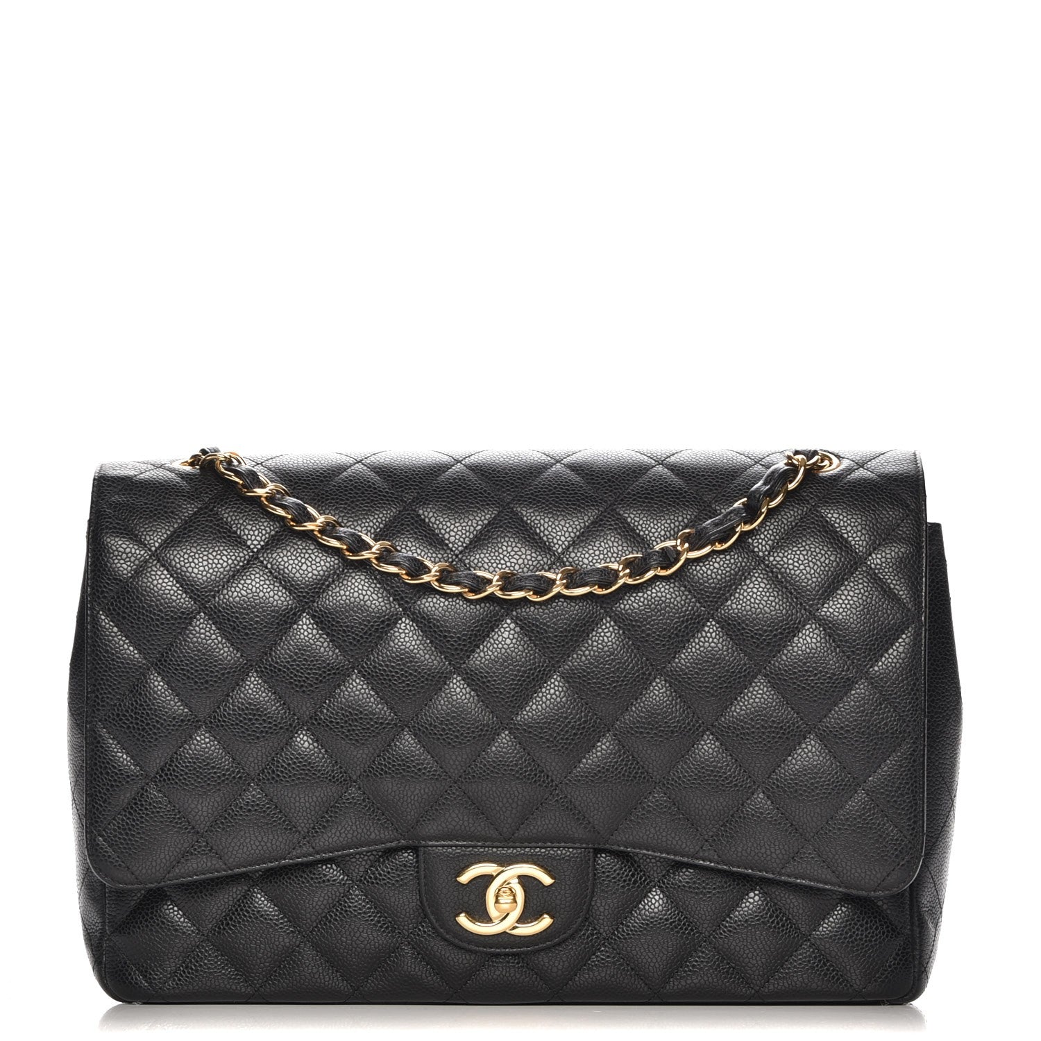 Chanel Caviar Quilted Maxi Double Flap Black 1 of 10