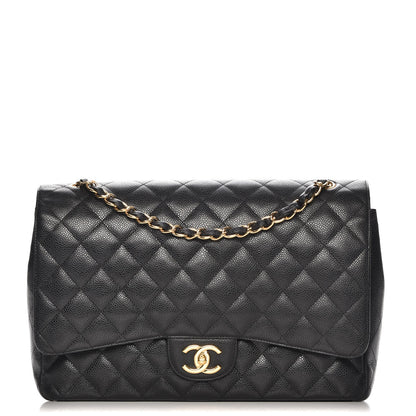 Chanel Caviar Quilted Maxi Double Flap Black 1 of 10