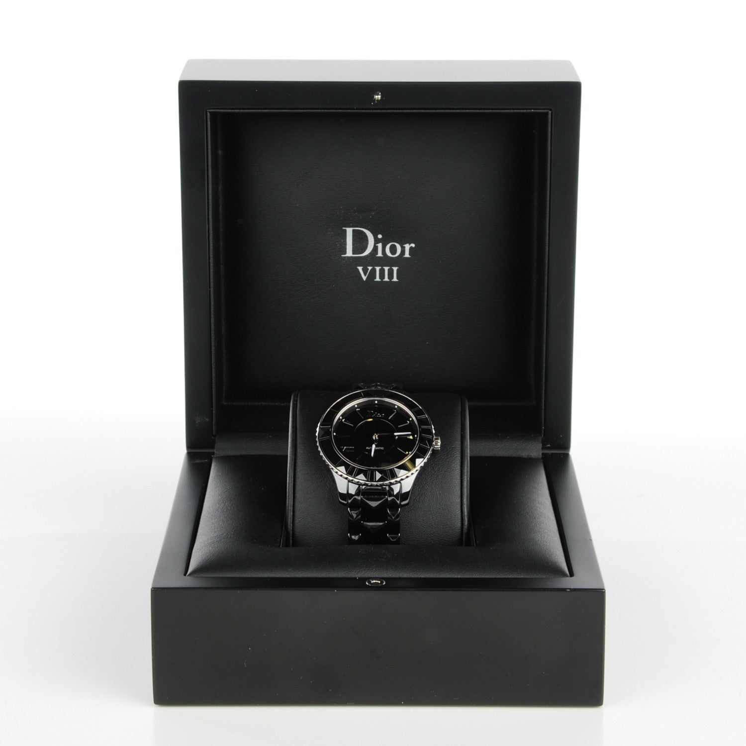 Christian Dior Stainless Steel Ceramic 38mm Dior VIII Automatic Watch Black 4 of 8