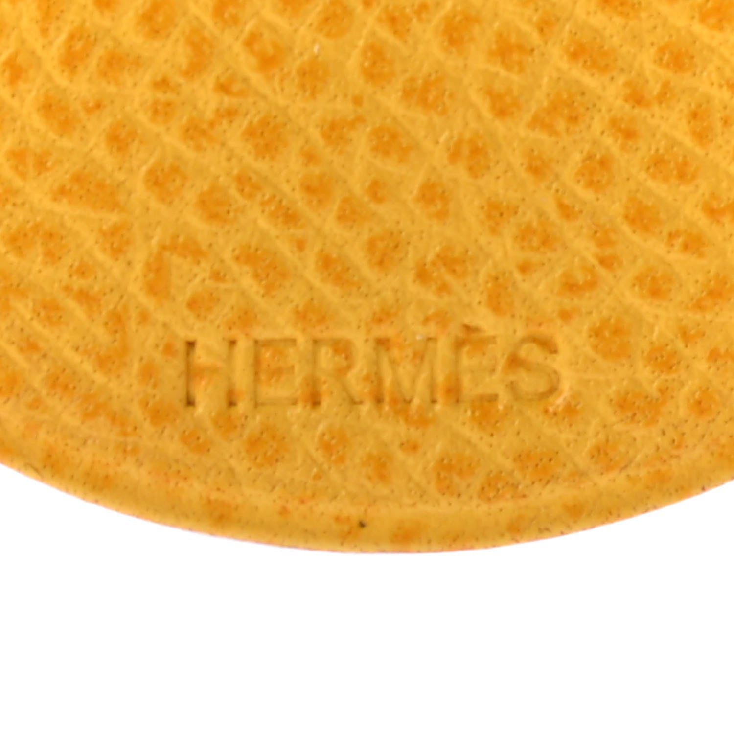 Hermes Courchevel Duck Bag Charm Jaune 4 of 4
