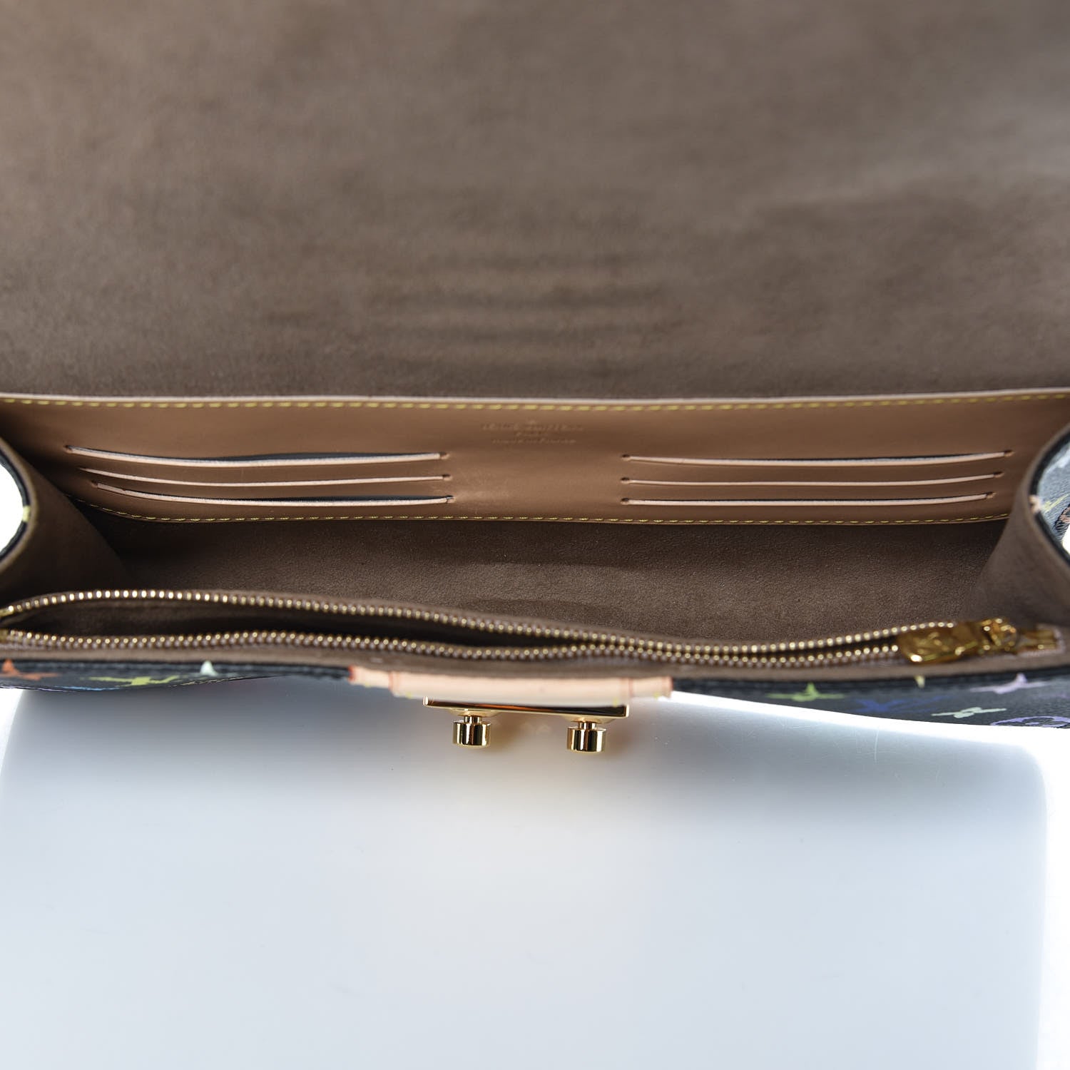 Louis Vuitton Monogram Multicolor Courtney Clutch Black 5 of 8