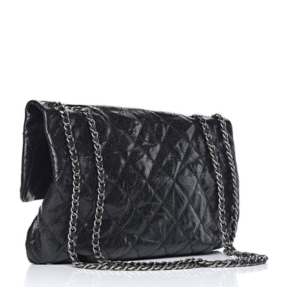 Chanel Caviar Quilted Medium Elastic Flap Black 3 of 9