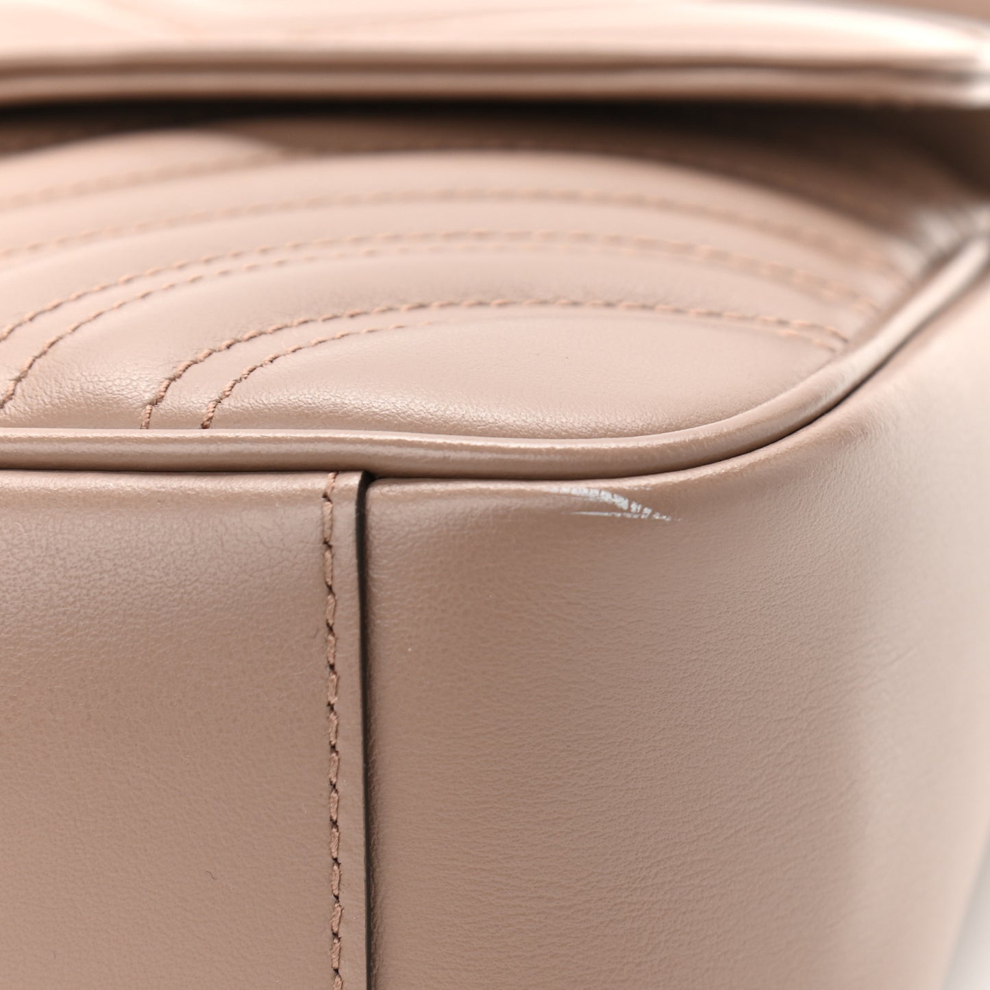 Calfskin Matelasse Small GG Marmont Shoulder Bag Porcelain Rose
