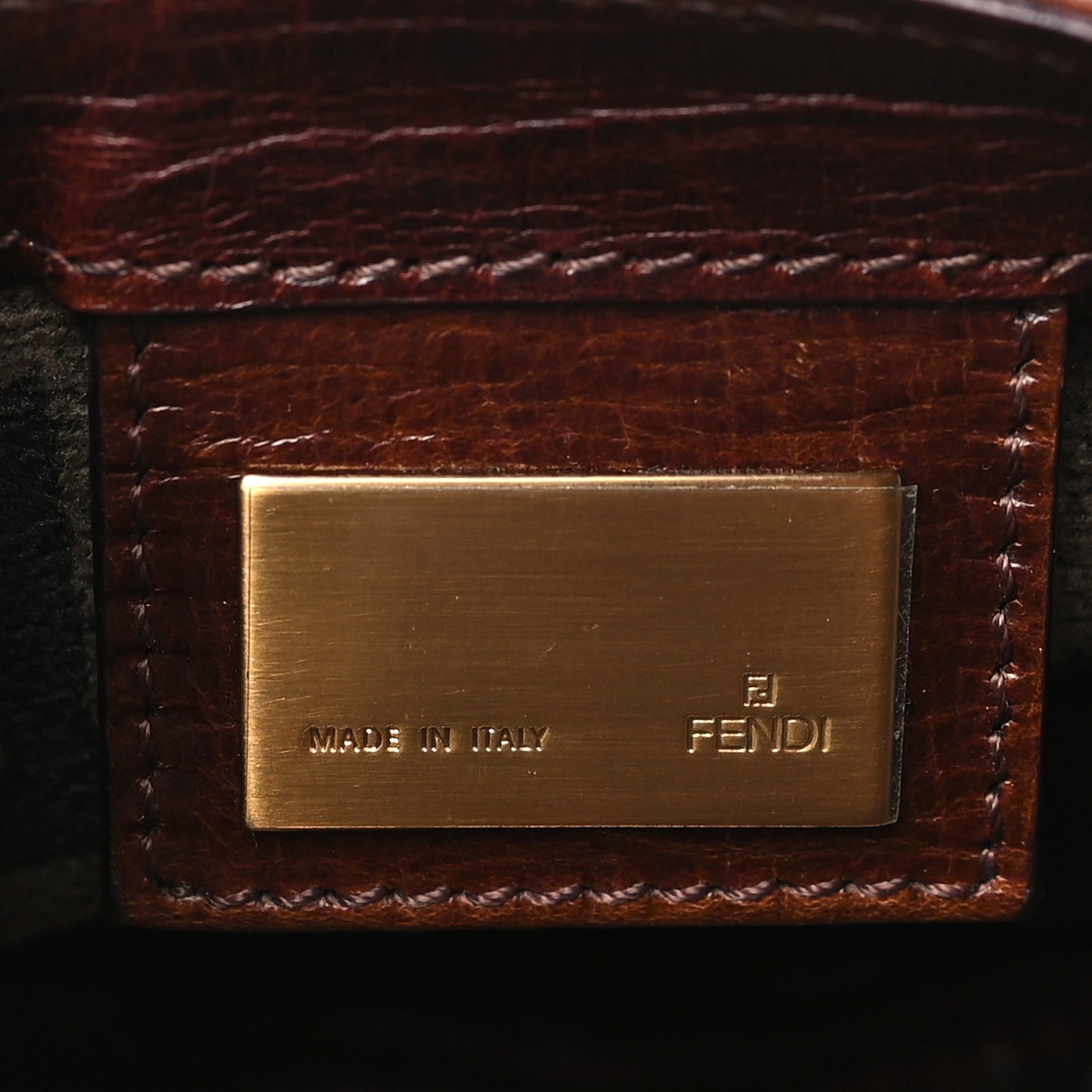 Velvet Zucca Mini Mama Baguette Brown